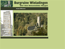 Tablet Screenshot of burgruine-wieladingen.de